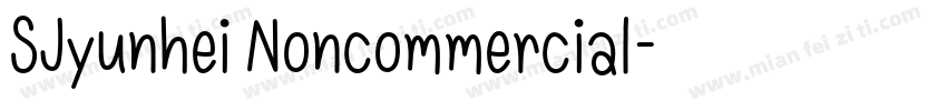 SJyunhei Noncommercial字体转换